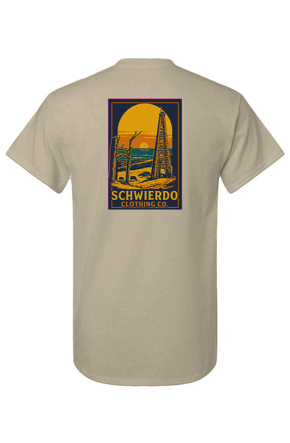 Oil fields with ocean T-Shirt