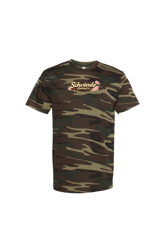 Green Woodland Camo Tee