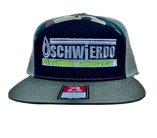 SCHWIERDO 5 Panel snap back Camo